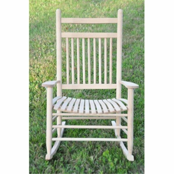 Curtilage Jumbo Dowel Back Wood Rocking Chair CU3277053